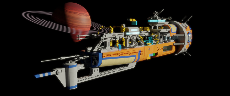 3D Model Space Ship
